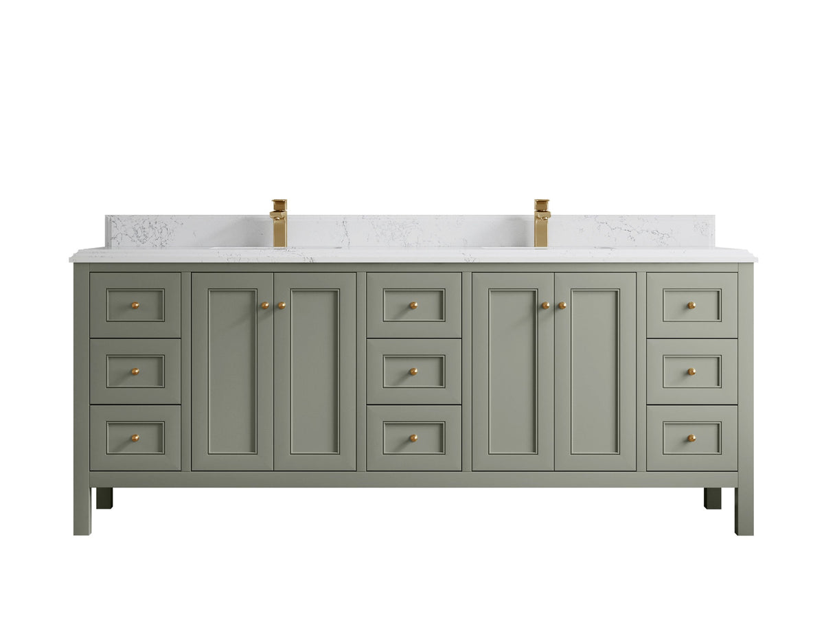 Nashville 84 in W x 22 in D Double Sink Bathroom Vanity - Willow Bath and Vanity