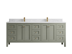 Nashville 84 in W x 22 in D Double Sink Bathroom Vanity - photo 35