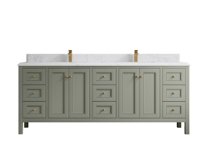 Nashville 84 in W x 22 in D Double Sink Bathroom Vanity - photo 35