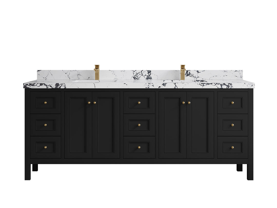 Nashville 84 in W x 22 in D Double Sink Bathroom Vanity - Willow Bath and Vanity