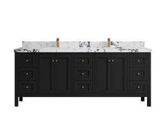 Nashville 84 in W x 22 in D Double Sink Bathroom Vanity - photo 49