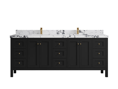 Nashville 84 in W x 22 in D Double Sink Bathroom Vanity - Willow Bath and Vanity