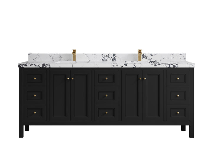 Nashville 84 in W x 22 in D Double Sink Bathroom Vanity - photo 49