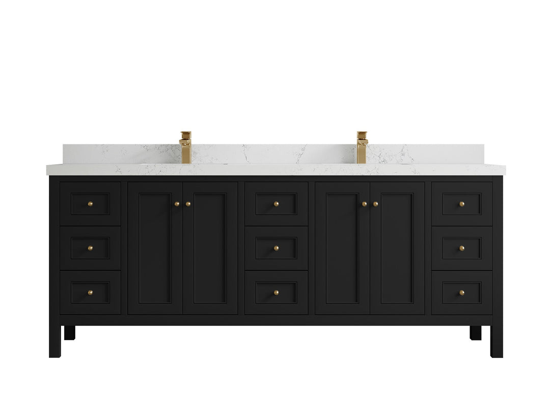 Nashville 84 in W x 22 in D Double Sink Bathroom Vanity - Willow Bath and Vanity