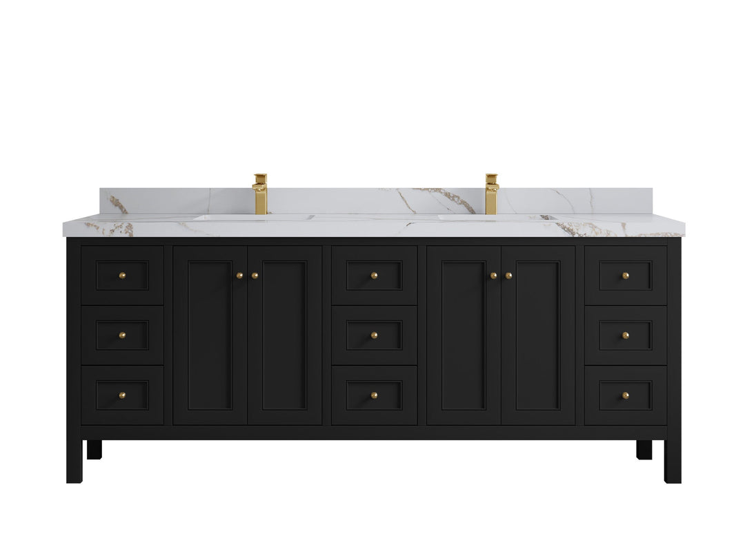 Nashville 84 in W x 22 in D Double Sink Bathroom Vanity - Willow Bath and Vanity