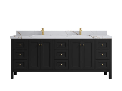 Nashville 84 in W x 22 in D Double Sink Bathroom Vanity - Willow Bath and Vanity