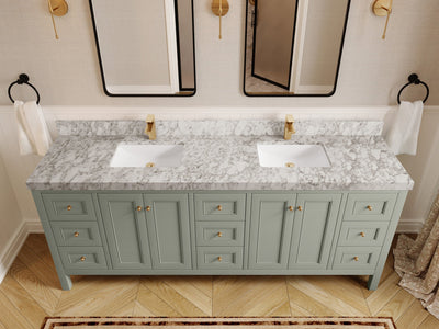 Nashville 84 in W x 22 in D Double Sink Bathroom Vanity - Willow Bath and Vanity