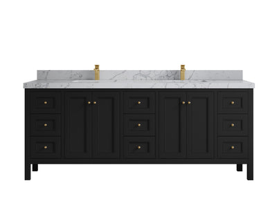 Nashville 84 in W x 22 in D Double Sink Bathroom Vanity - Willow Bath and Vanity