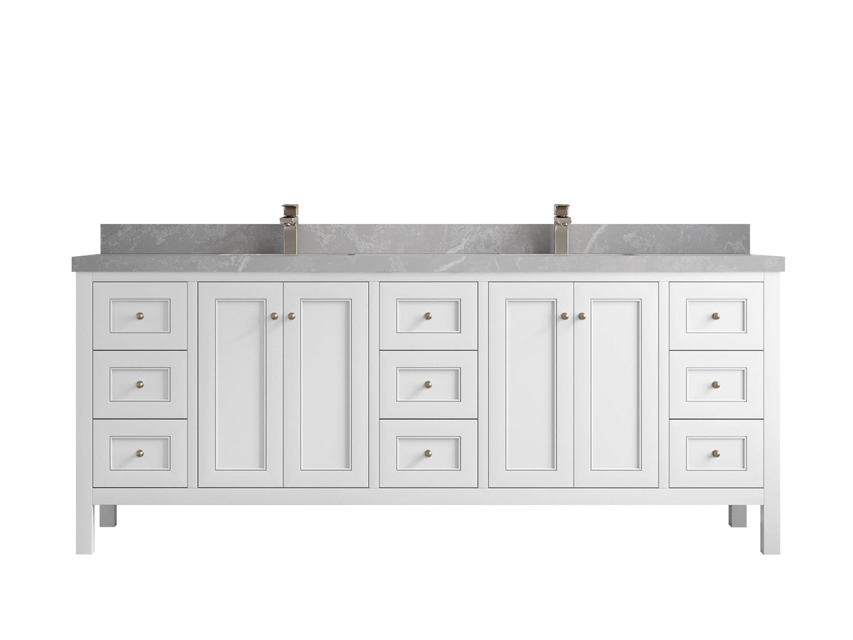 Nashville 84 in W x 22 in D Double Sink Bathroom Vanity - Willow Bath and Vanity