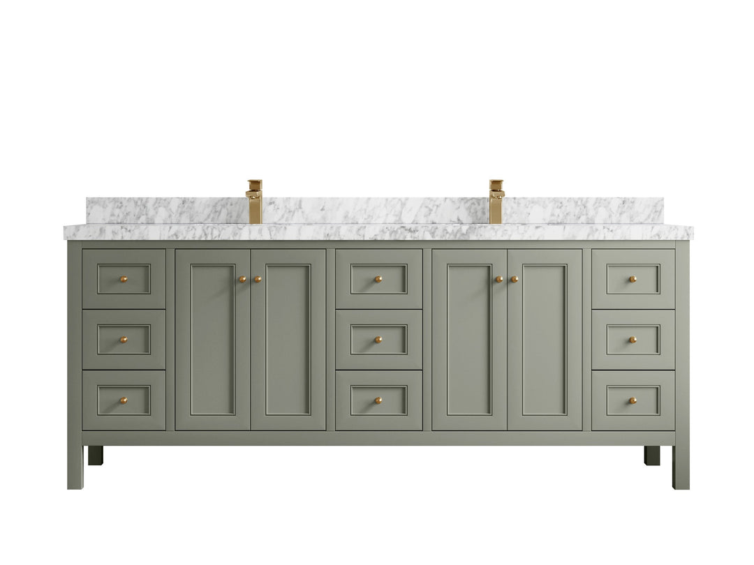 Nashville 84 in W x 22 in D Double Sink Bathroom Vanity - Willow Bath and Vanity
