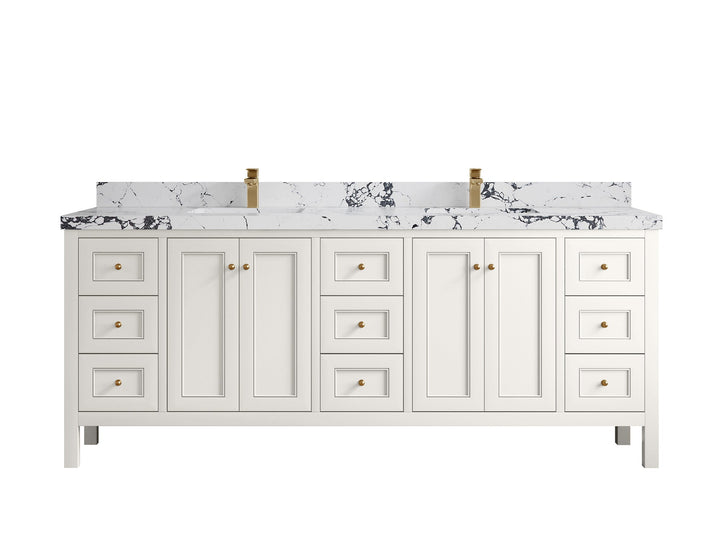 Nashville 84 in W x 22 in D Double Sink Bathroom Vanity - photo 48