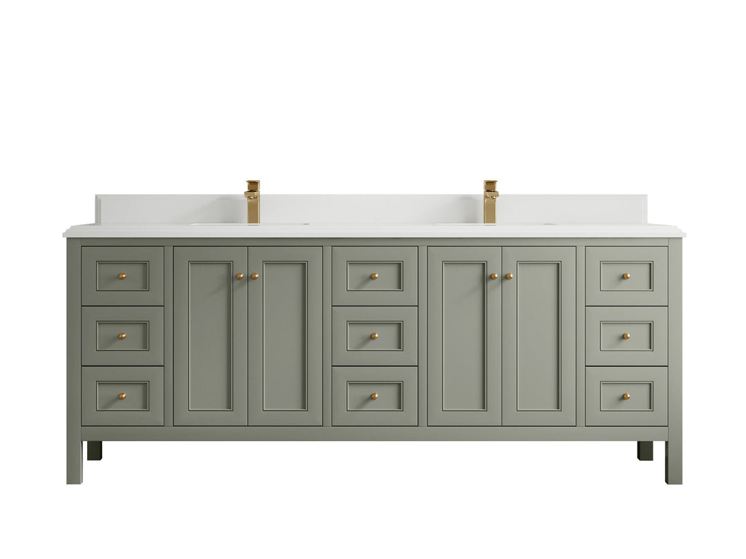 Nashville 84 in W x 22 in D Double Sink Bathroom Vanity - Willow Bath and Vanity
