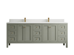 Nashville 84 in W x 22 in D Double Sink Bathroom Vanity - photo 37