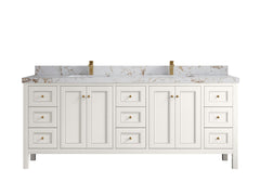 Nashville 84 in W x 22 in D Double Sink Bathroom Vanity - photo 46