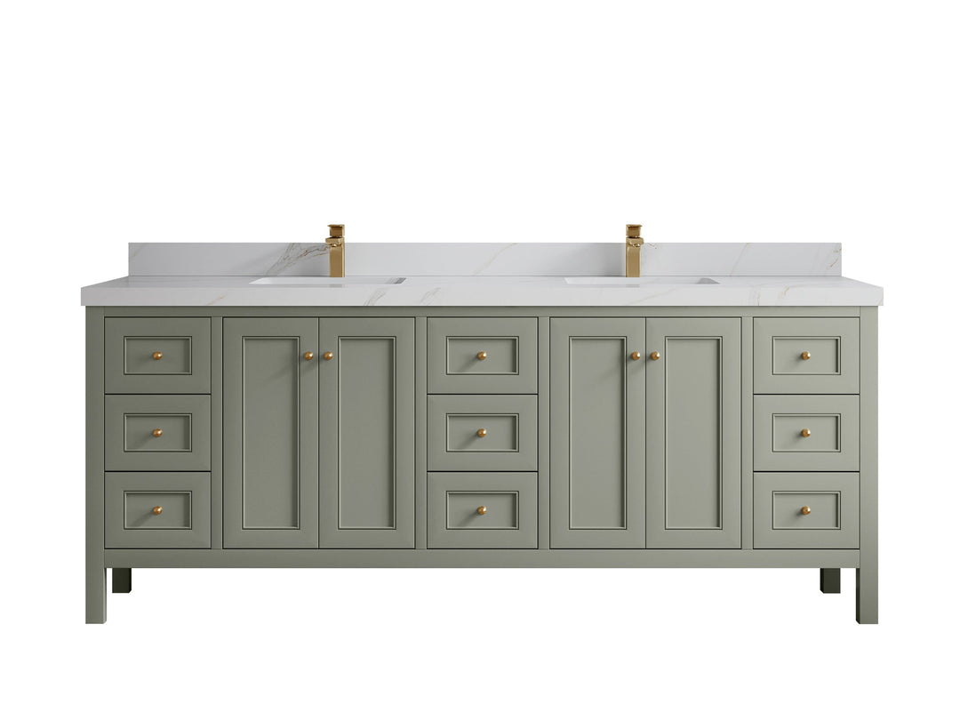 Nashville 84 in W x 22 in D Double Sink Bathroom Vanity - Willow Bath and Vanity