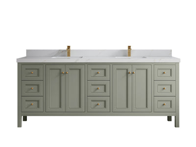 Nashville 84 in W x 22 in D Double Sink Bathroom Vanity - Willow Bath and Vanity