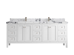 Nashville 84 in W x 22 in D Double Sink Bathroom Vanity - photo 1