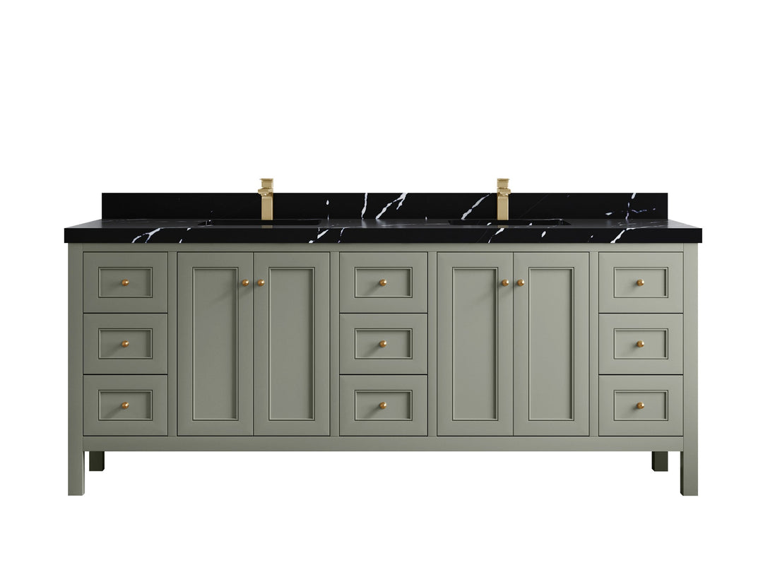 Nashville 84 in W x 22 in D Double Sink Bathroom Vanity - Willow Bath and Vanity