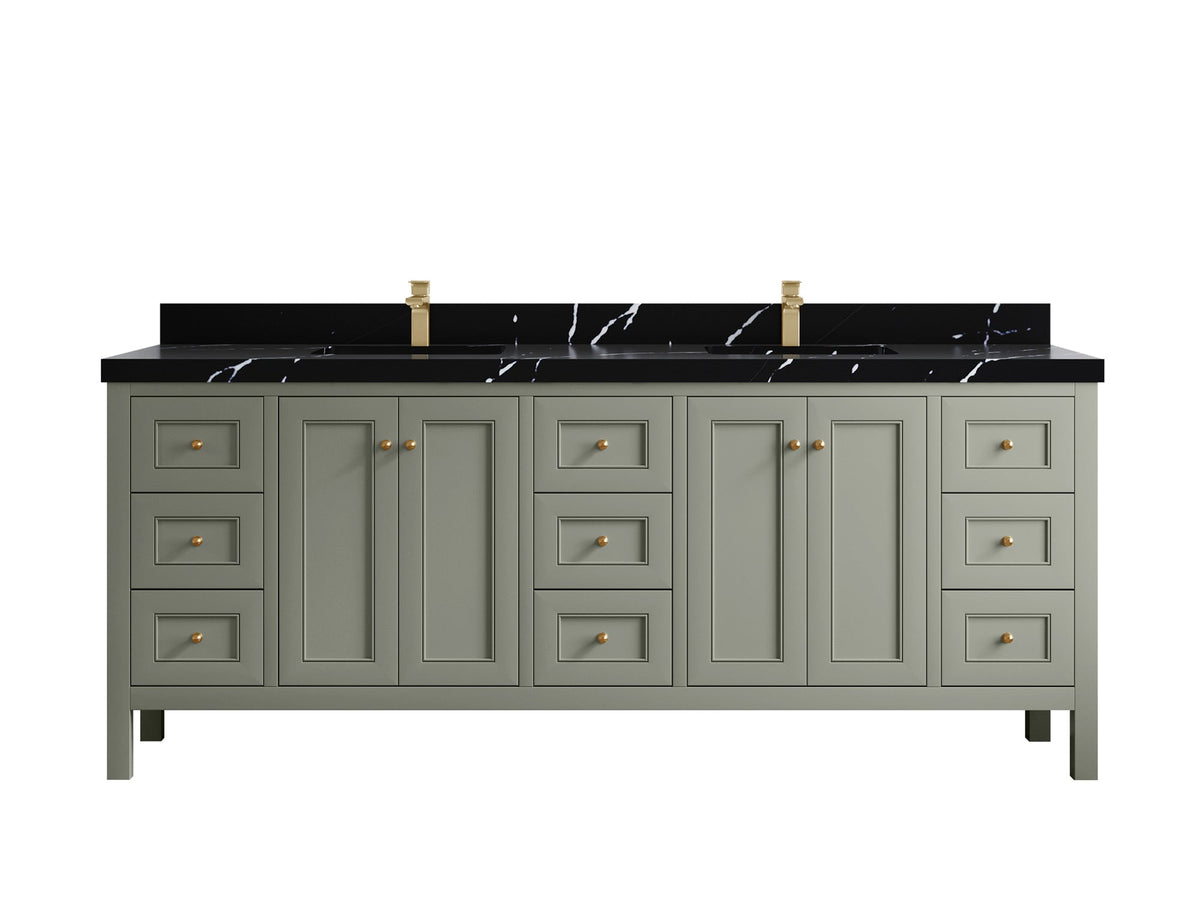 Nashville 84 in W x 22 in D Double Sink Bathroom Vanity - Willow Bath and Vanity