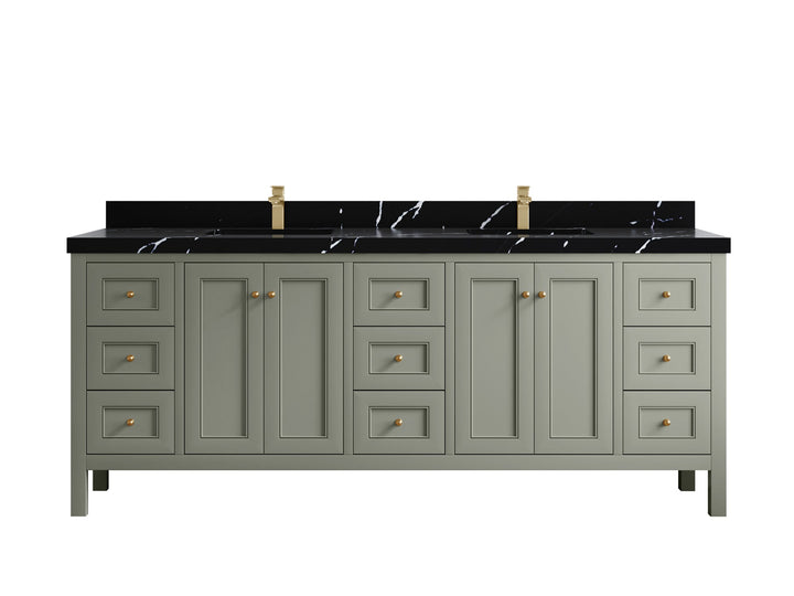 Nashville 84 in W x 22 in D Double Sink Bathroom Vanity - photo 17
