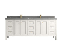 Nashville 84 in W x 22 in D Double Sink Bathroom Vanity - photo 42