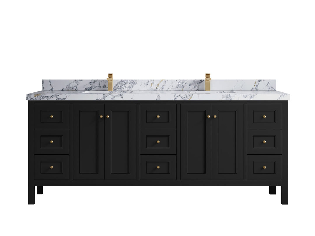Nashville 84 in W x 22 in D Double Sink Bathroom Vanity - Willow Bath and Vanity