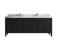 Nashville 84 in W x 22 in D Double Sink Bathroom Vanity - photo 41
