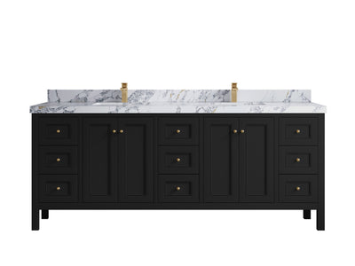 Nashville 84 in W x 22 in D Double Sink Bathroom Vanity - Willow Bath and Vanity