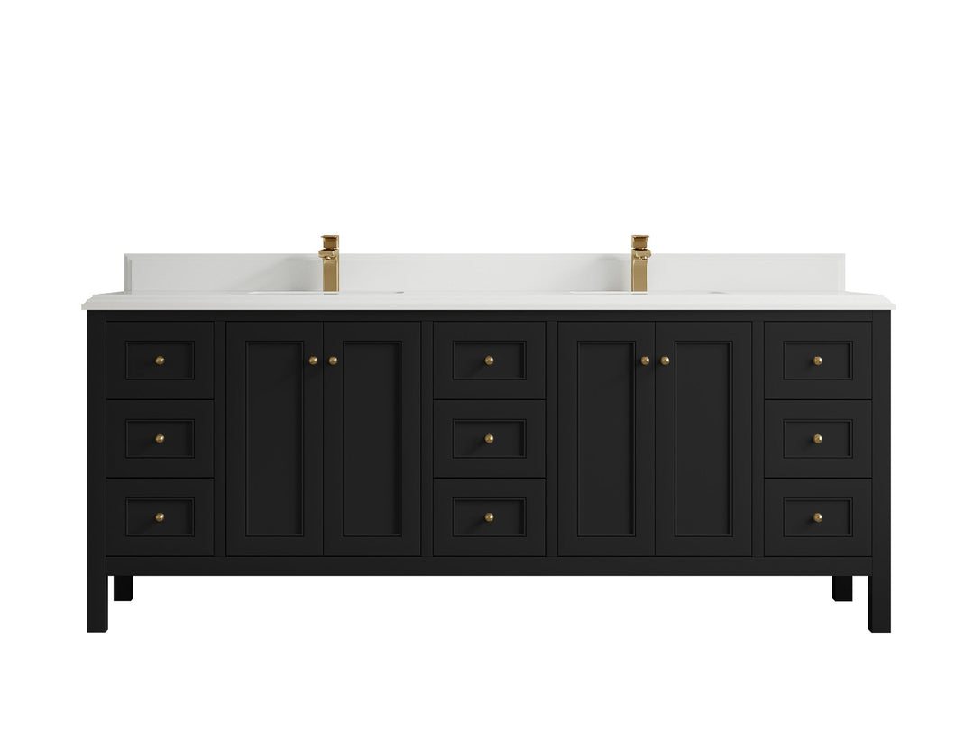 Nashville 84 in W x 22 in D Double Sink Bathroom Vanity - Willow Bath and Vanity
