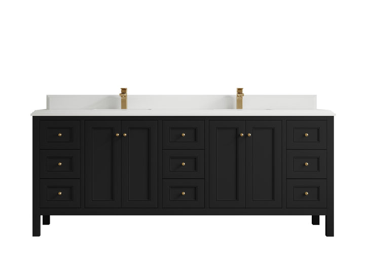 Nashville 84 in W x 22 in D Double Sink Bathroom Vanity - photo 17