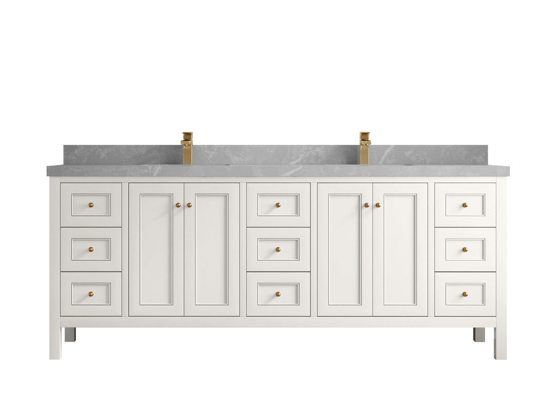 Nashville 84 in W x 22 in D Double Sink Bathroom Vanity - Willow Bath and Vanity