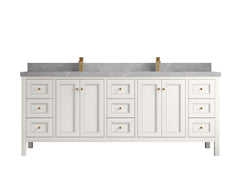 Nashville 84 in W x 22 in D Double Sink Bathroom Vanity - photo 40