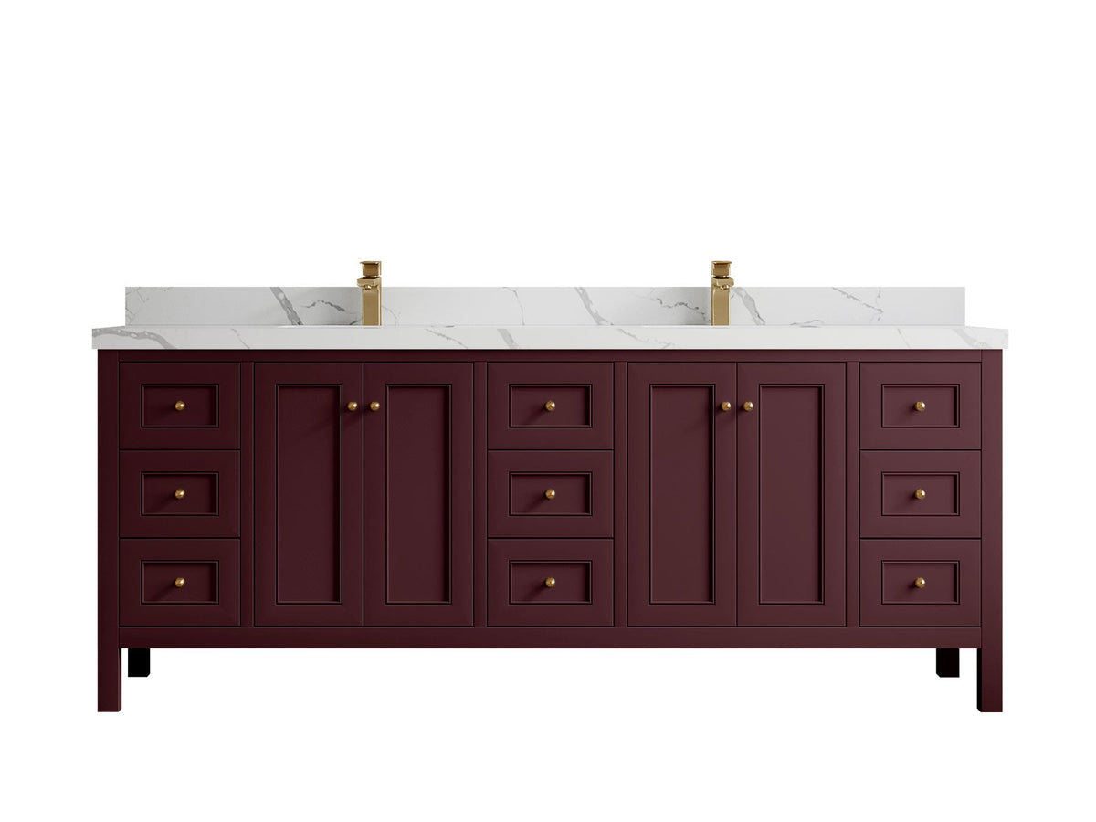 Nashville 84 in W x 22 in D Double Sink Bathroom Vanity - Willow Bath and Vanity