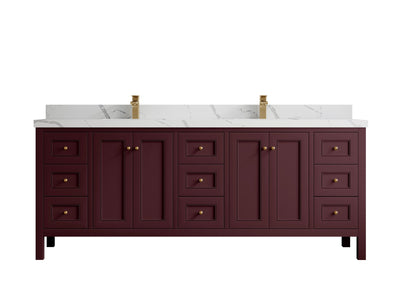Nashville 84 in W x 22 in D Double Sink Bathroom Vanity - Willow Bath and Vanity