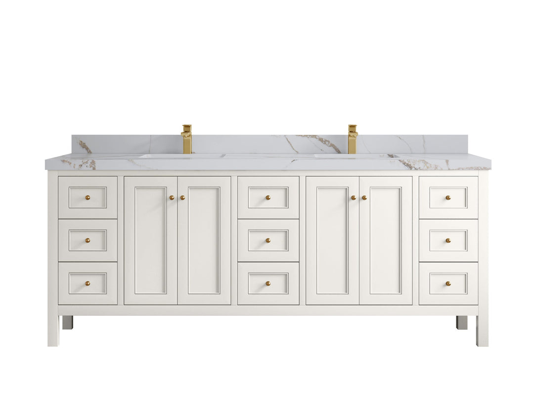 Nashville 84 in W x 22 in D Double Sink Bathroom Vanity - Willow Bath and Vanity