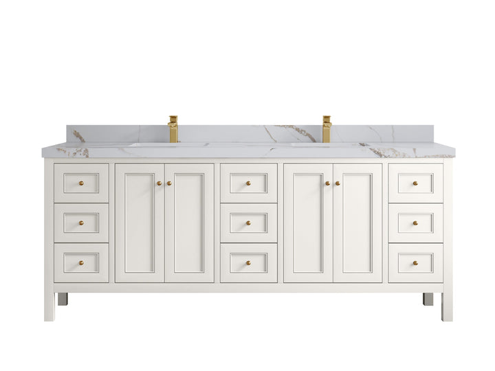Nashville 84 in W x 22 in D Double Sink Bathroom Vanity - photo 18