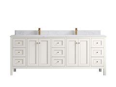 Nashville 84 in W x 22 in D Double Sink Bathroom Vanity - photo 34