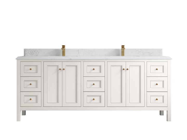 Nashville 84 in W x 22 in D Double Sink Bathroom Vanity - photo 34