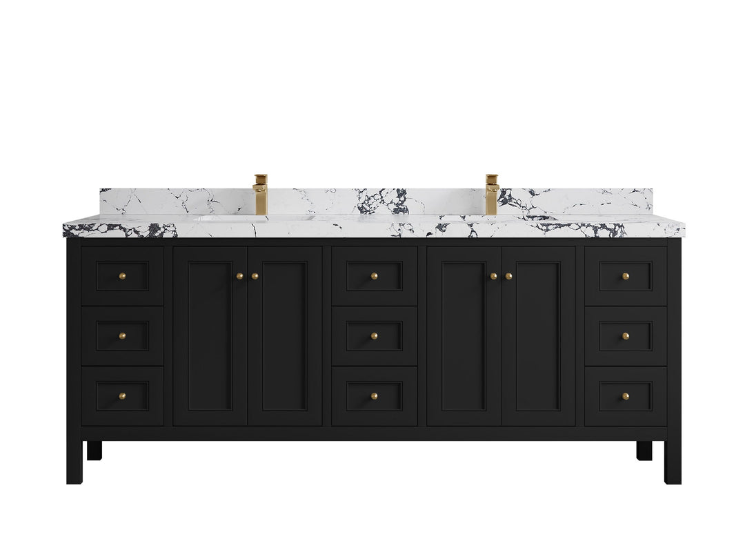 Nashville 84 in W x 22 in D Double Sink Bathroom Vanity - Willow Bath and Vanity