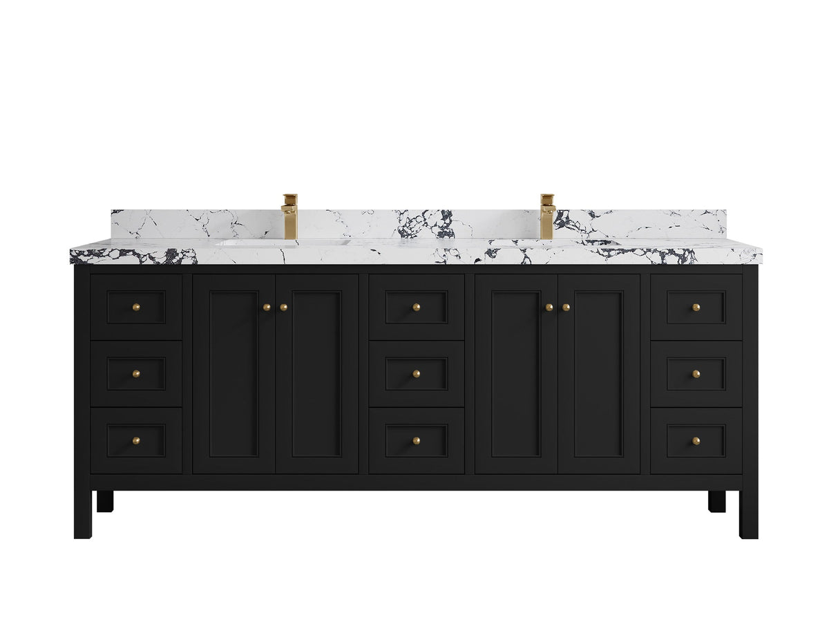 Nashville 84 in W x 22 in D Double Sink Bathroom Vanity - Willow Bath and Vanity