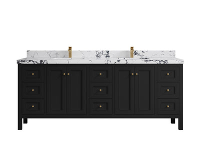 Nashville 84 in W x 22 in D Double Sink Bathroom Vanity - Willow Bath and Vanity