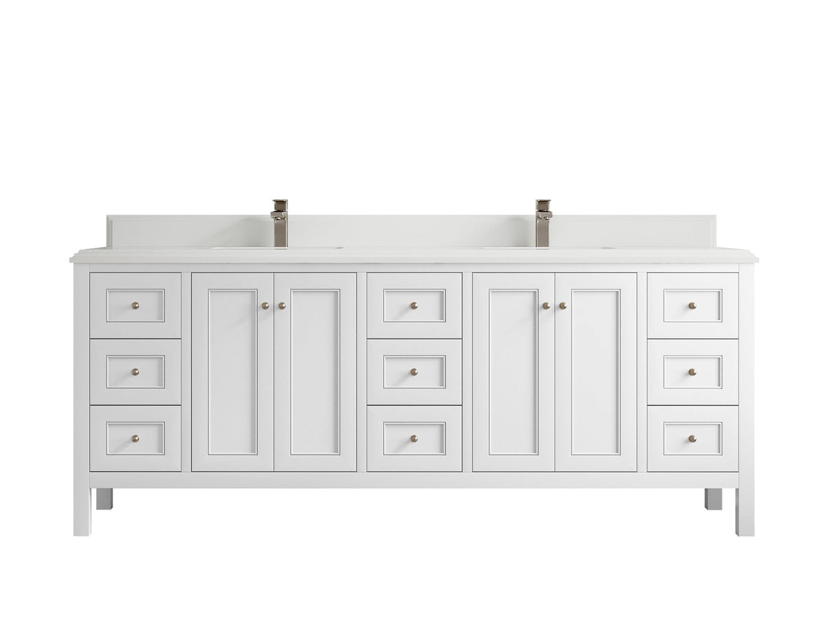 Nashville 84 in W x 22 in D Double Sink Bathroom Vanity - Willow Bath and Vanity