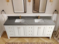 Nashville 84 in W x 22 in D Double Sink Bathroom Vanity - photo 43