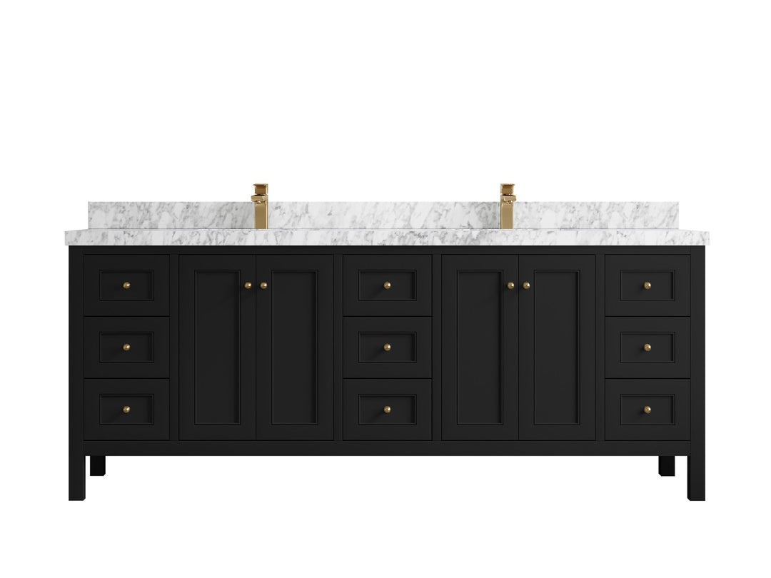 Nashville 84 in W x 22 in D Double Sink Bathroom Vanity - Willow Bath and Vanity
