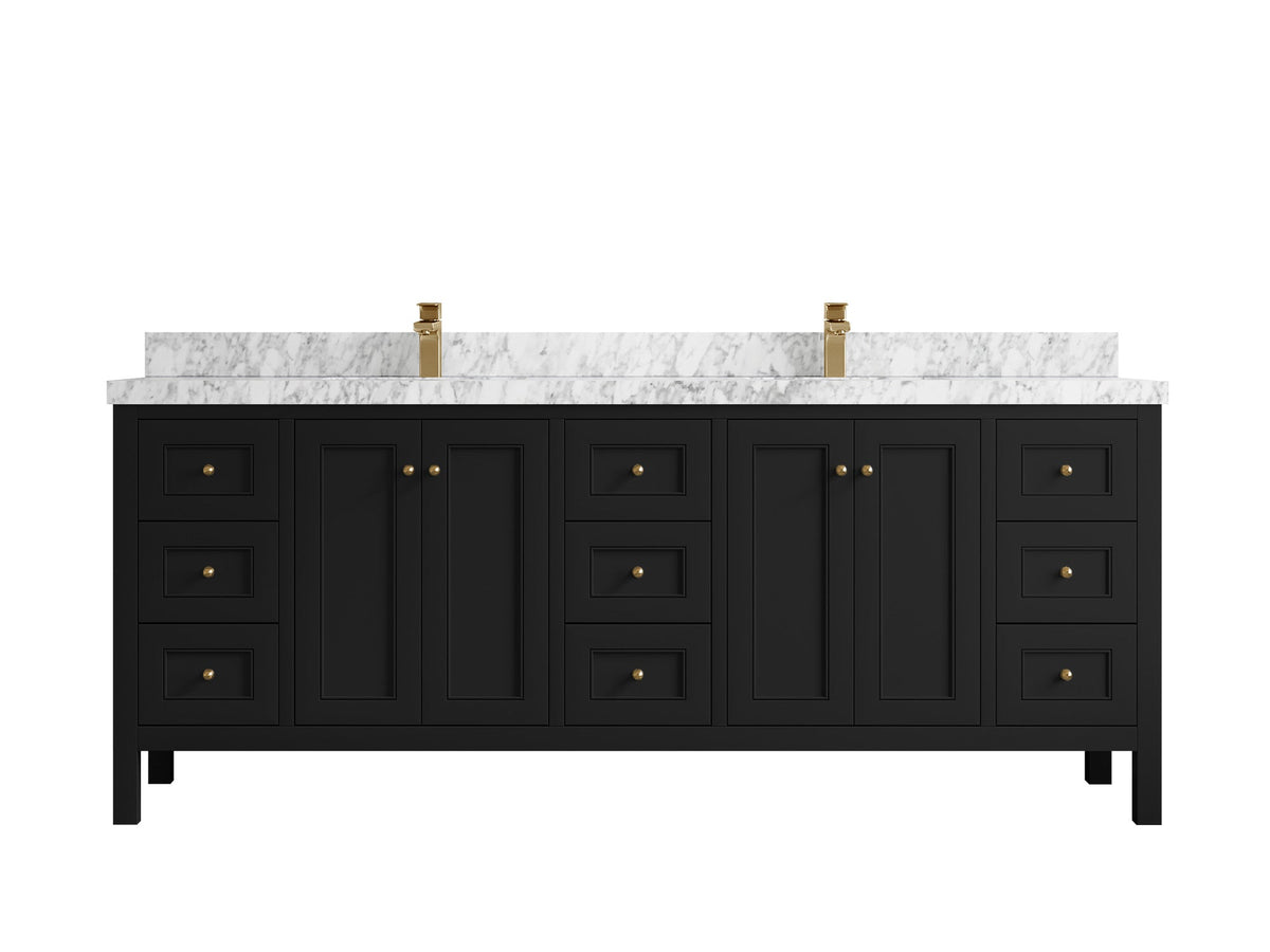 Nashville 84 in W x 22 in D Double Sink Bathroom Vanity - Willow Bath and Vanity