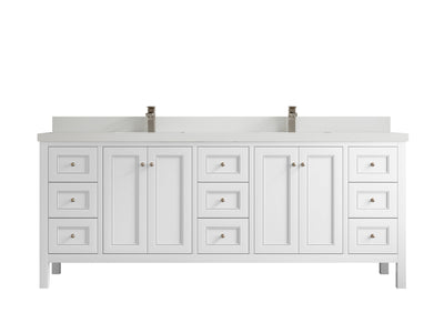 Nashville 84 in W x 22 in D Double Sink Bathroom Vanity - Willow Bath and Vanity