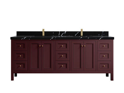 Nashville 84 in W x 22 in D Double Sink Bathroom Vanity - Willow Bath and Vanity