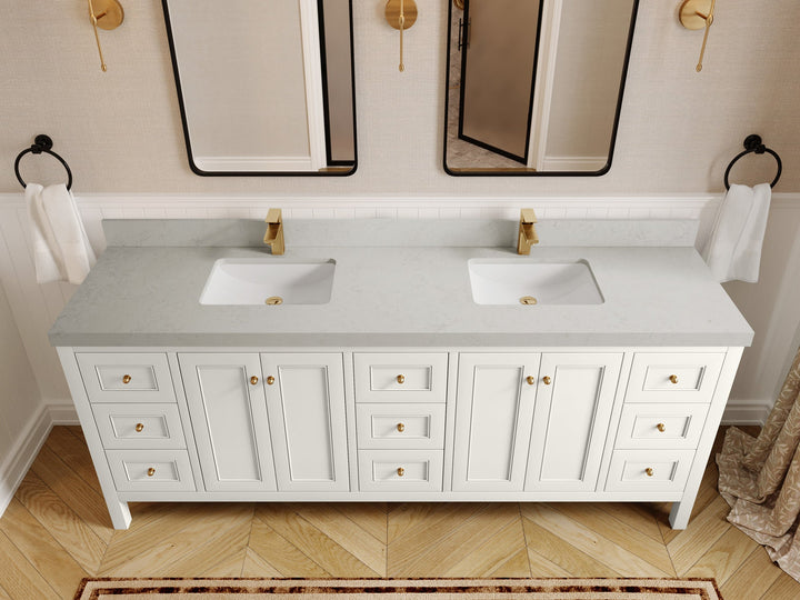 Nashville 84 in W x 22 in D Double Sink Bathroom Vanity - photo 31