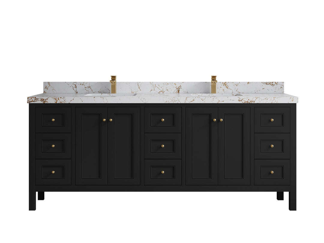 Nashville 84 in W x 22 in D Double Sink Bathroom Vanity - Willow Bath and Vanity