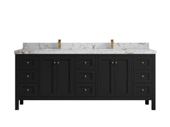 Nashville 84 in W x 22 in D Double Sink Bathroom Vanity - photo 47
